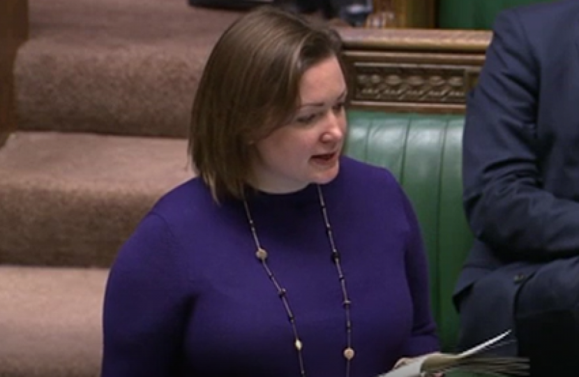 Ruth Edwards MP asking a Question PMQs