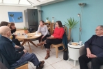 Ruth meeting with local residents to discuss flooding
